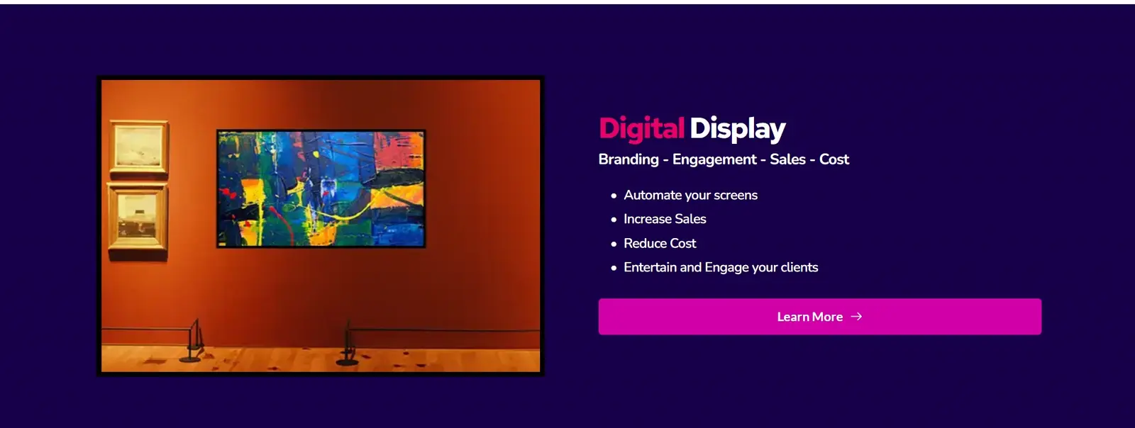 IXC Digital Display product screen 1