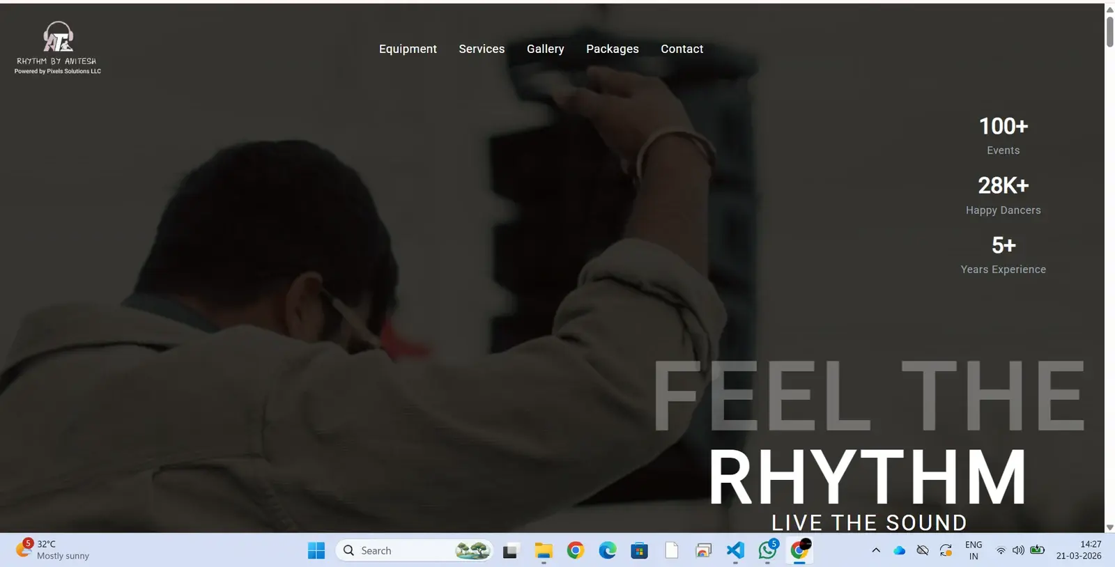 Rhythm by Anitesh website